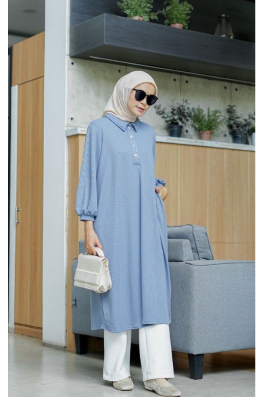 Luisa Midi Skirt Dusty Blue